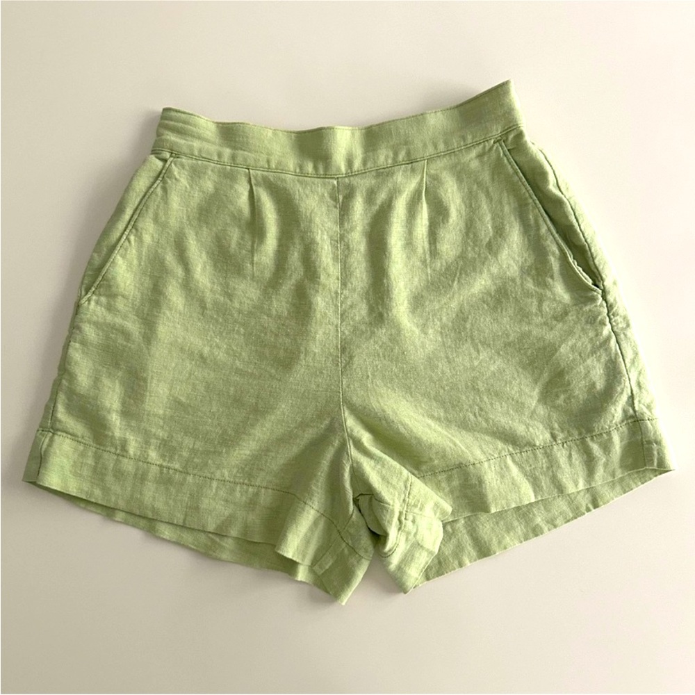 Linen-Blend Pull-On Abercrombie and Fitch
Shorts LIME GREEN XS